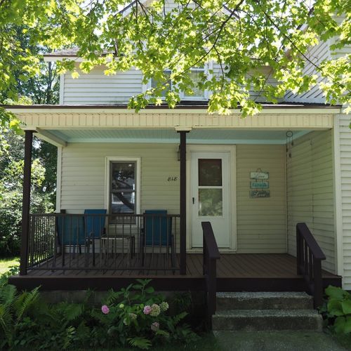 Exterior:  another view of the private front porch