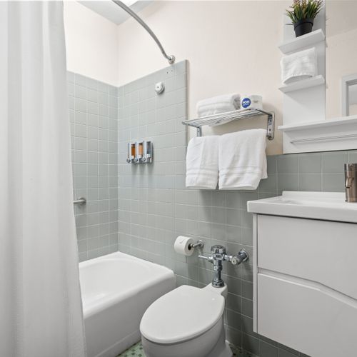 Style in Every Corner. A bathroom with personality and all the essentials.