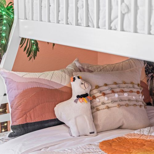 Carefully placed color accents bring the home to life.