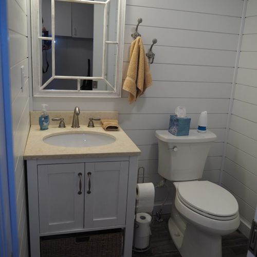 Bathroom #2:  half-bathroom on the main floor.