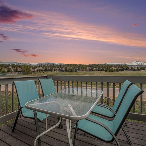 Private balcony to enjoy the crisp mountain air.