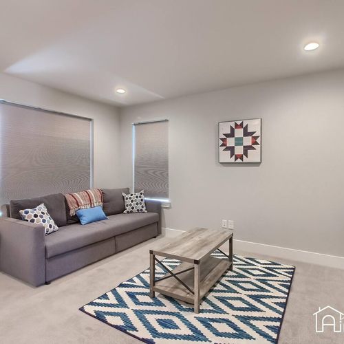 Unwind in the sitting area.