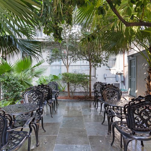lovely oasis, perfect for enjoying lunch or a cup of coffee