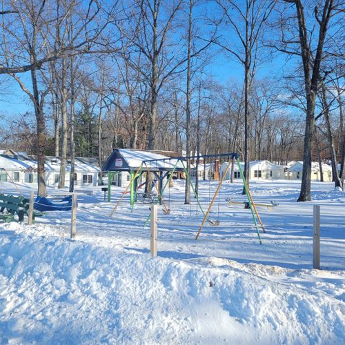 Exterior:  there is a small park on higgins lake just a few blocks from the cabin.