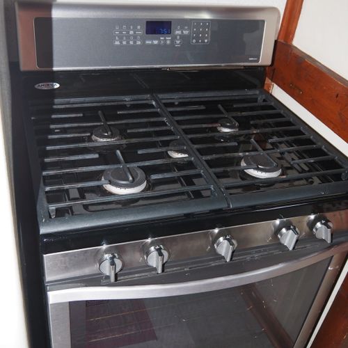 Kitchen:  the cottage has a small kitchen with all appliances except for a dishwasher. It does include a separate beverage cooler as well as a good supply of cooking and dining utensils.