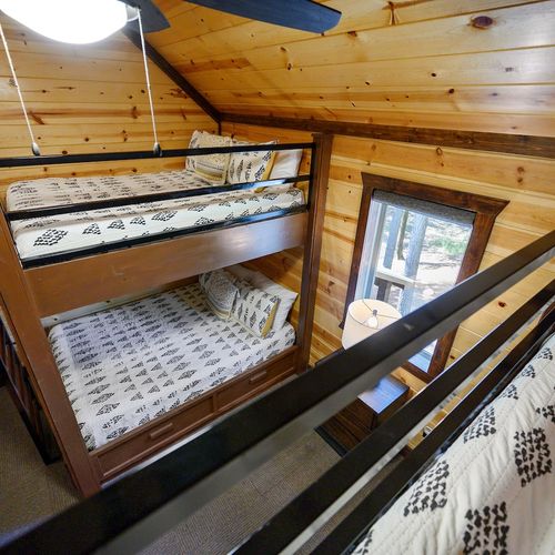 Views from the top bunk!