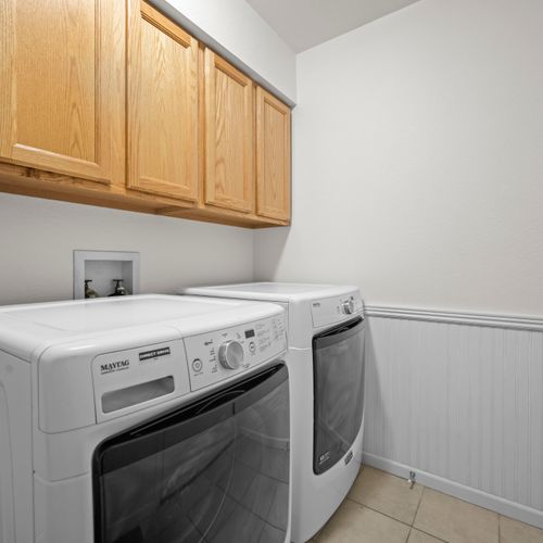 Easy access laundry area inside the home