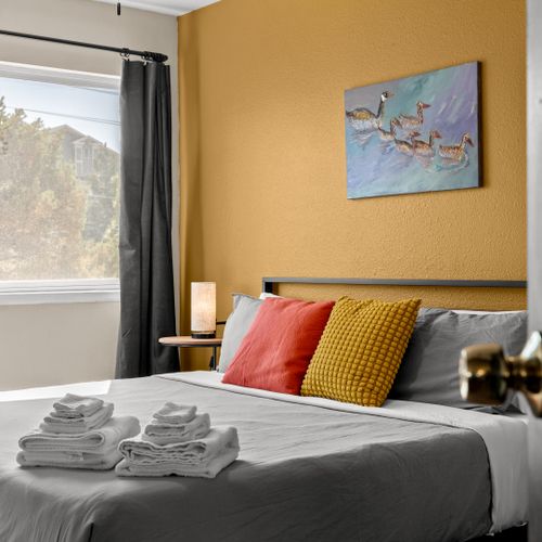 With a king bed and thoughtful touches that turn simplicity into something special.