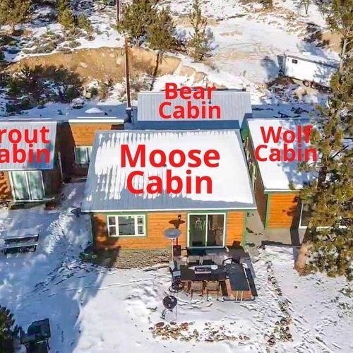 Large group or family gathering? There are 4 rustic cabins are available for bookings!