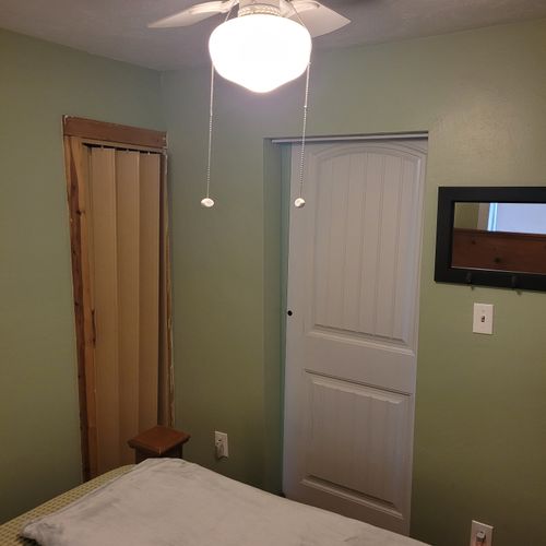 Bedroom 1:  the bedroom with the bed and closet