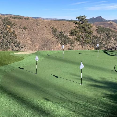 Practice your swing, complete with stunning views and fresh mountain air.