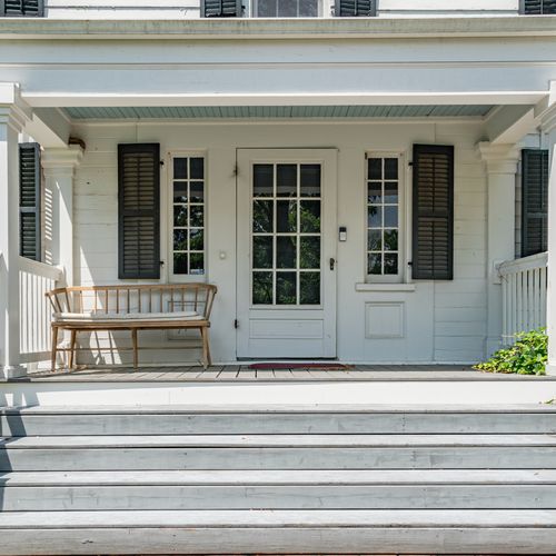 Welcome to the home, with this spacious, classic front porch as its center piece.