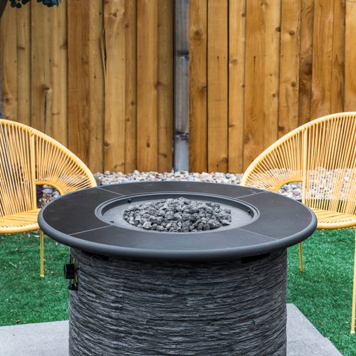 Firepit evenings await—sit back, relax, and enjoy the fresh air.