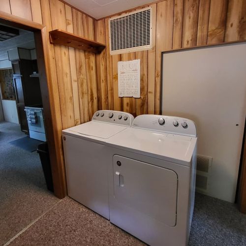 Laundry area:   the home has a very convenient main floor washer and dryer.