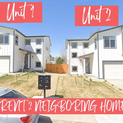 Rent two neighboring homes.