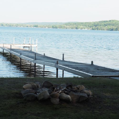 Exterior:  the private dock on big platte lake