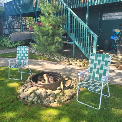 Exterior:  the private bonfire ring