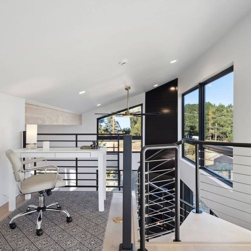 Desk in loft
