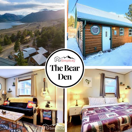 - cozy cabin retreat with stunning lake and mountain views that will take your breath away
- rustic charm meets comfort with a queen bed, guitar wall art, and inviting décor
- perfect for couples or small groups looking to relax in nature’s serenity