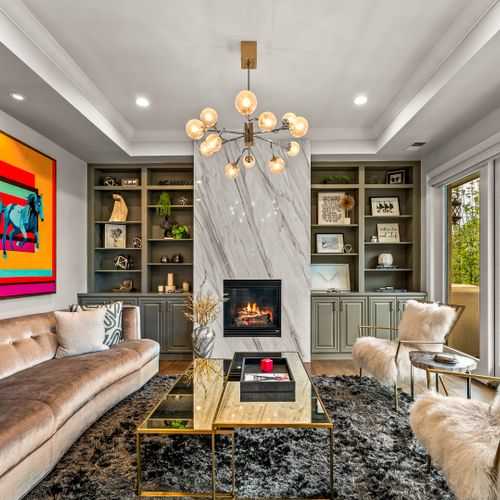 A true retreat at the heart of the home—this space combines modern design with plush, touchable comfort in every corner.