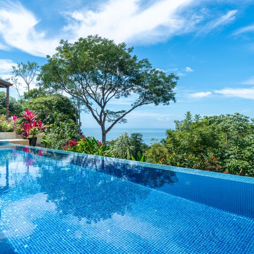 Ocean views from the patio and the pool.