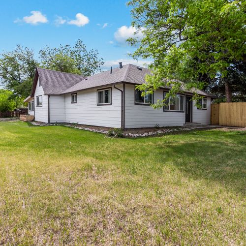 The spacious yard is great for the kids to run around and play!