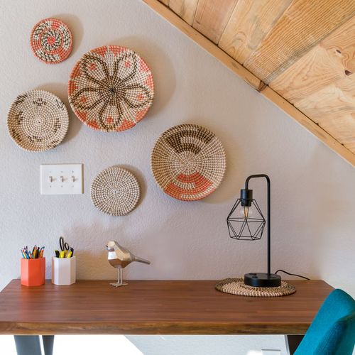 This desk space is the ideal setup for those working or learning during your stay.