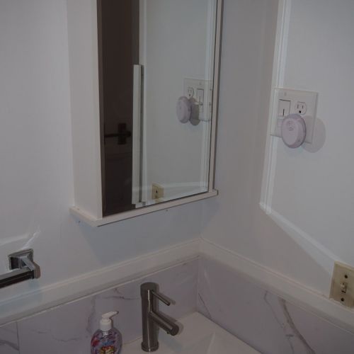 Bathroom:  the cottage has a full bathroom that includes a combination tub and shower.