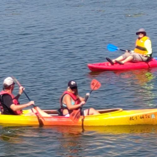 Area photos:  kayaking on little platte lake