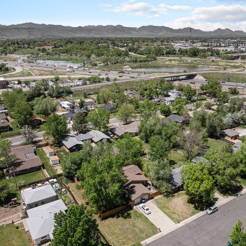 A verdant retreat in a quiet and refined neighborhood setting.