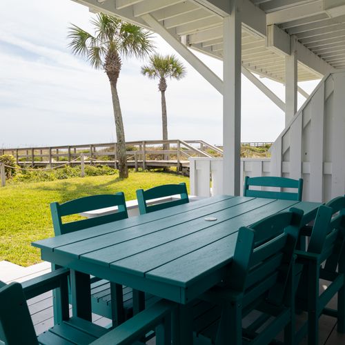 Step outside and experience outdoor living! Enjoy direct beach access from your very own patio.