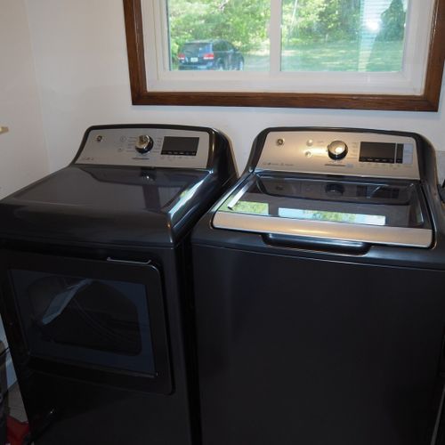 Laundry room:  the home has a very convenient main floor laundry room with a washer, dryer, and laundry sink.