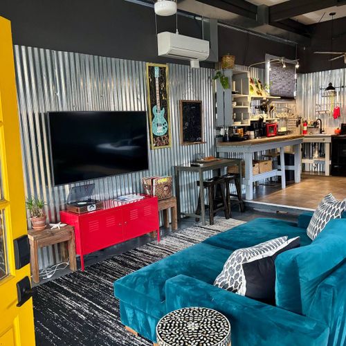 Stylish sanctuary where industrial charm meets cozy comfort — your home away from home.