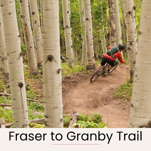 Explore the fraser to granby bike trail for a picturesque ride.