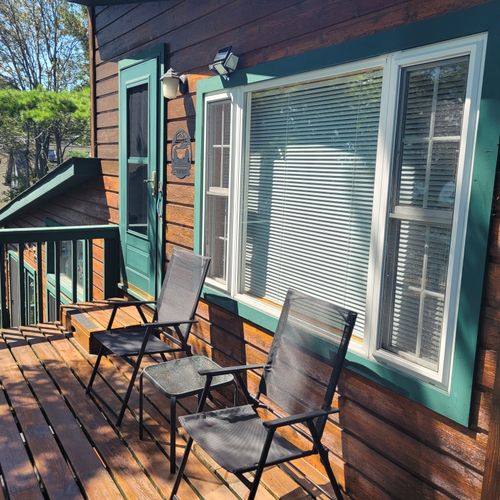 Exterior:  the private balcony outside the apartment