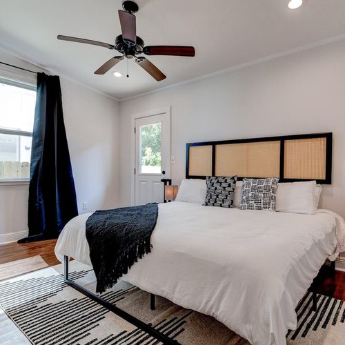 Spacious king master bedroom w/ an ensuite bath for added privacy & comfort.