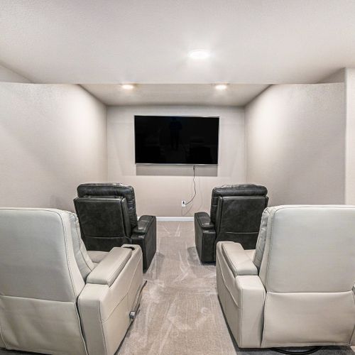 Sink into plush seating and enjoy a cinema-like experience in your movie room.
