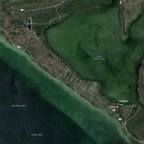 Exterior:  a lower-level map showing the location of the property