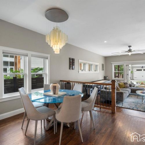 This inviting 6-seat dining area is ideal for memorable meals and shared moments with family and friends.