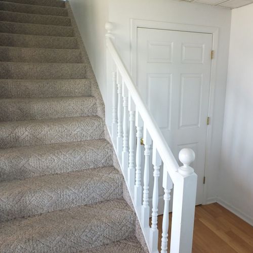 Foyer:  the stairs that go up to the second floor.