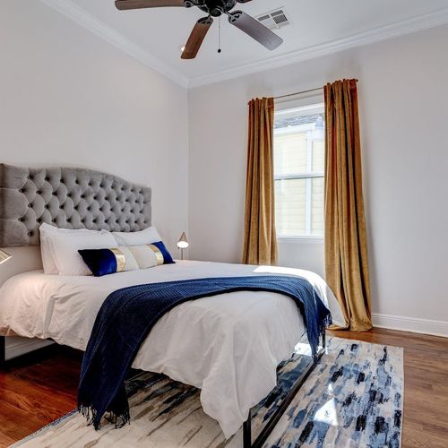 Sink into plush bedding in the second queen bedroom, designed for deep rest.