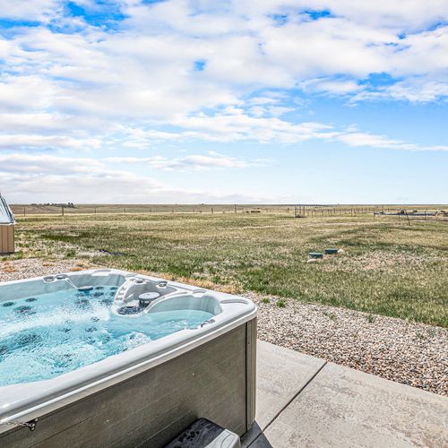 Hot tub with a view!
