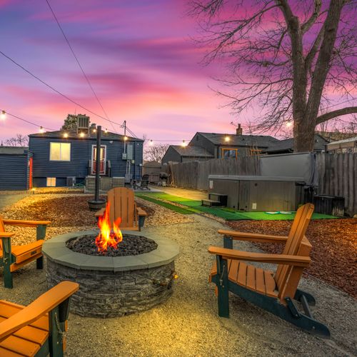 Evenings are best spent here, gathered around the glowing fire.