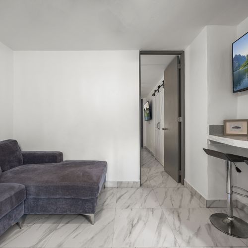 Spacious living area, perfect for unwinding.