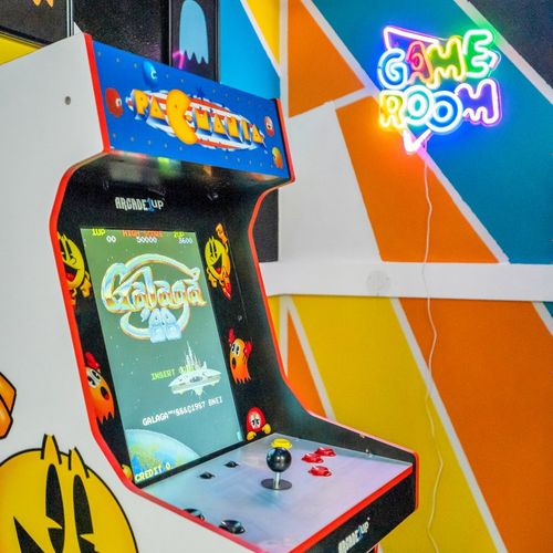 Custom Designed Game Room with Pacman
