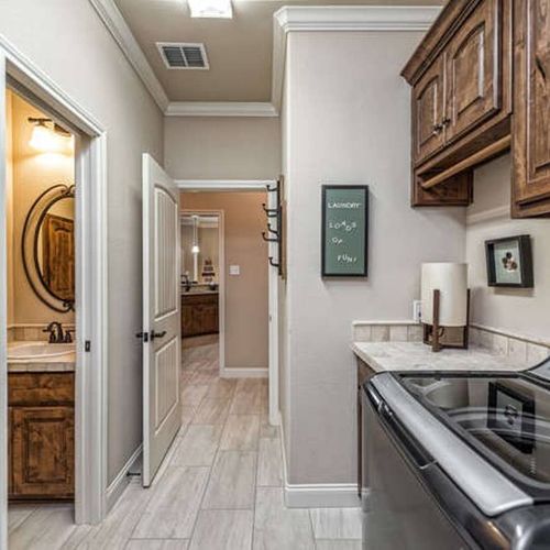 Laundry Room Washer/Dryer  Half bath with toilet and vanity