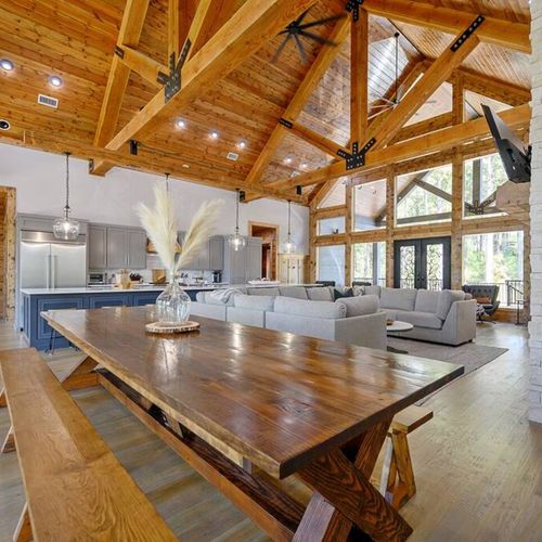 Formal dining table seating 10!