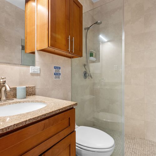Modern amenities: Clean, bright, and refreshing.