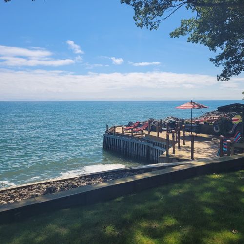 Exterior:  another view of the private lakefront