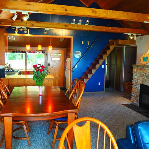 Dining area:  convenient dining area with seating for 6 adults.